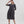 Load image into Gallery viewer, Tirelli - 3/4 Sleeve Diagonal Seam Dress - Slate Grey

