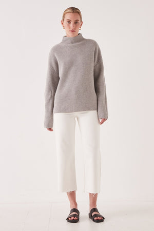 Assembly Label - Jude Knit - Grey Marle | milk + ginger