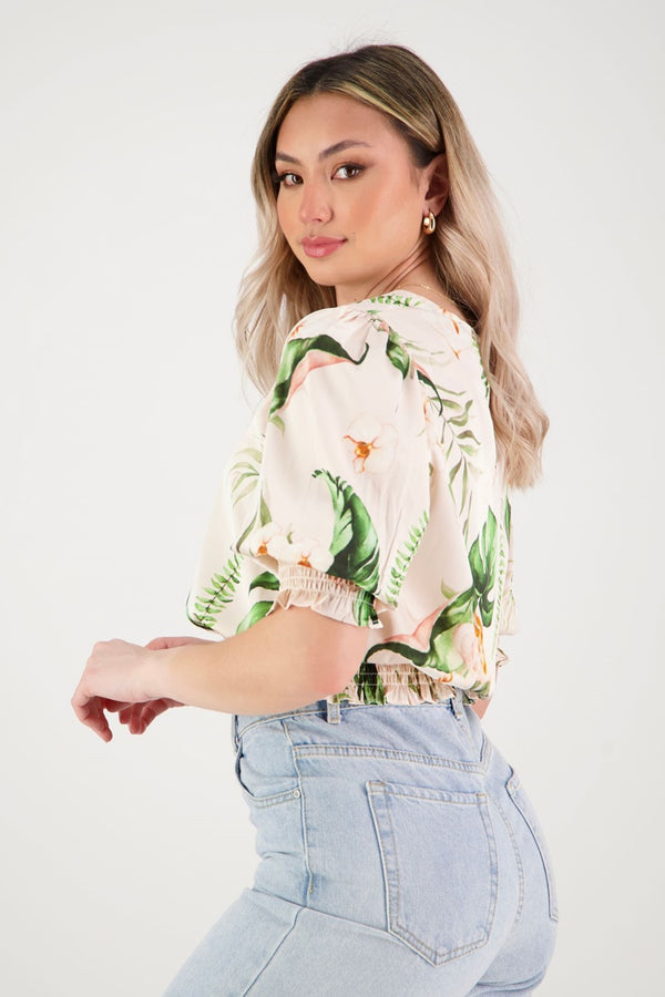 Among The Brave - Purity Top - Cream Floral