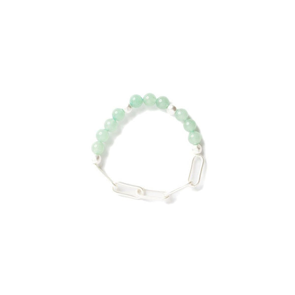 Stilen - Aida - Silver And Green Bracelet