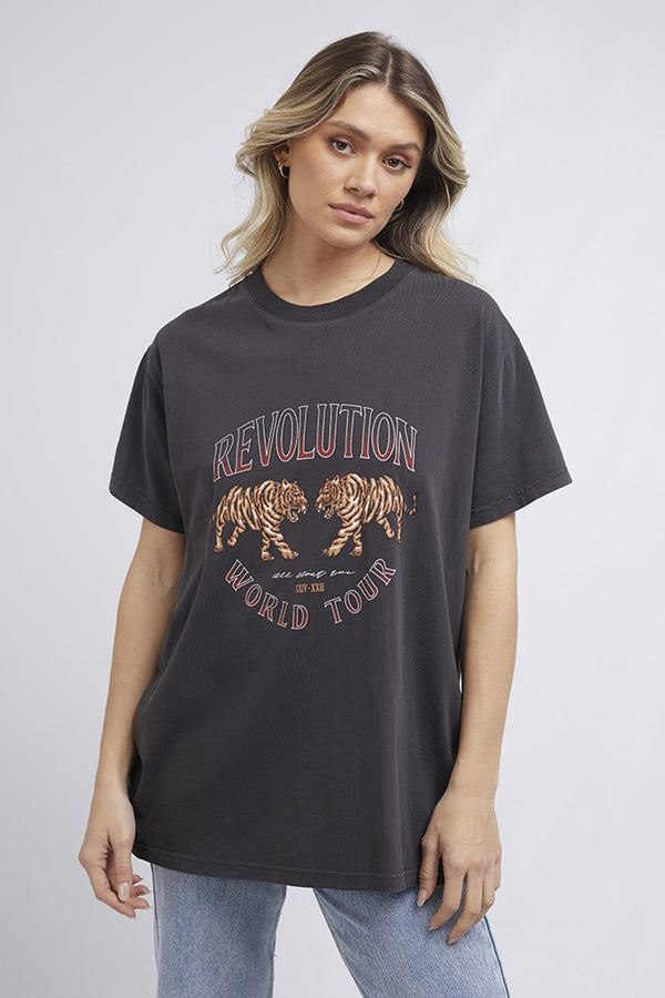 All About Eve - Revolution Tee - Charcoal