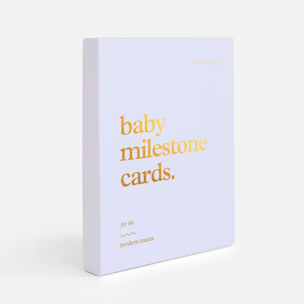 Fox & Fallow - Baby Milestone Card Set - Powder Blue