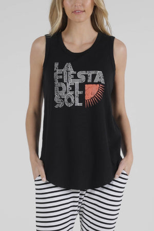 Betty Basics - Keira Tank - Fiesta | milk + ginger