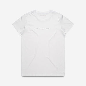 Status Anxiety - Think It Over Tee - White | milk + ginger