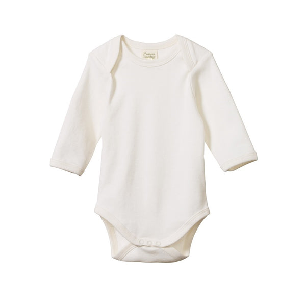 Nature Baby - Long Sleeve Body Suit - Natural