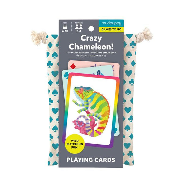 Mudpuppy - Crazy Chameleon! Playing Cards to Go