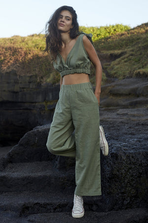 Rue Stiic - Elise Pant - Olive | milk + ginger