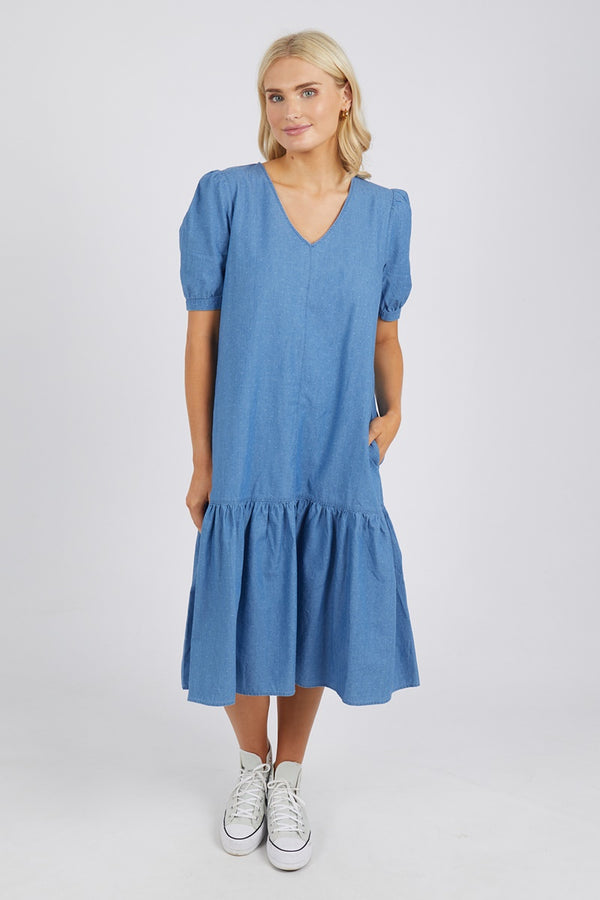 Elm - Christie Dress - Denim Blue