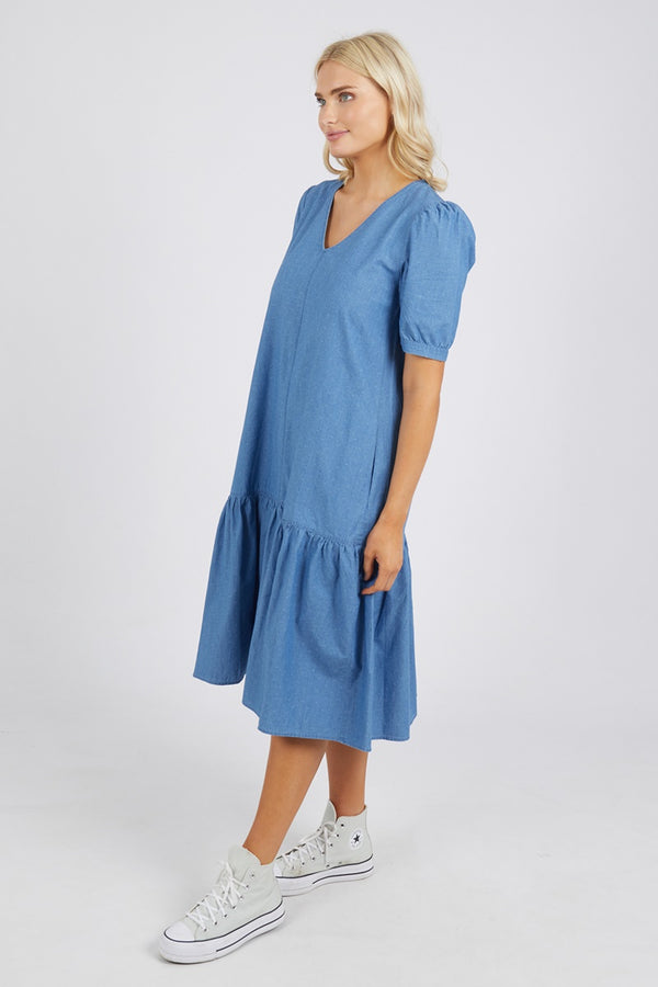 Elm - Christie Dress - Denim Blue