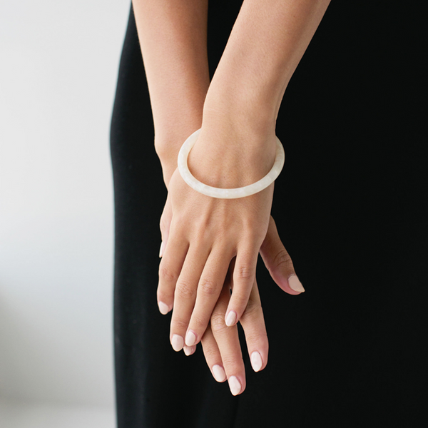 Sophie - Bold Bangle - Pearly