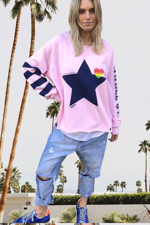 Hammill & Co - Retro Summer Sweat - Pink | milk + ginger