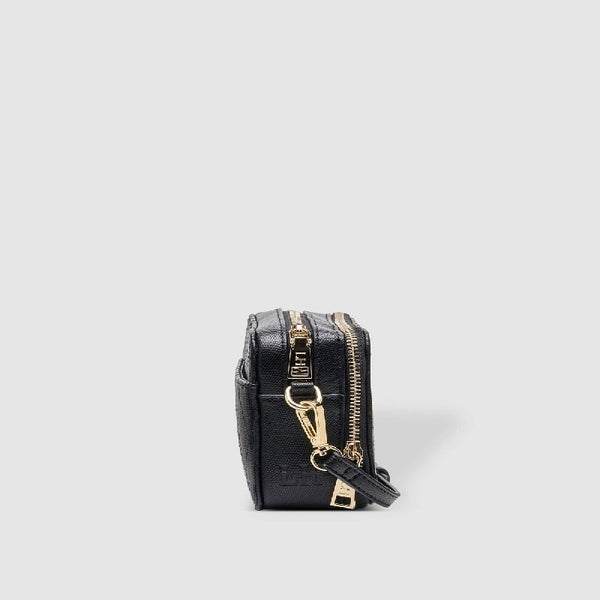 Louenhide - Cassidy Lizard Crossbody Bag - Black