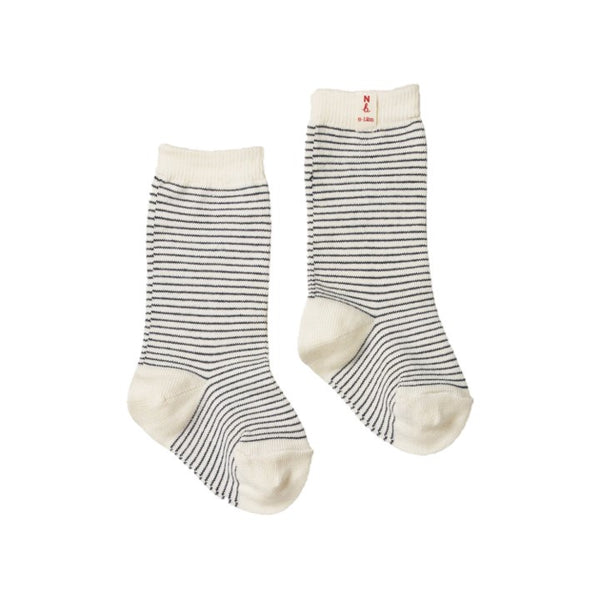 Nature Baby - Organic Cotton Socks - Navy Stripe