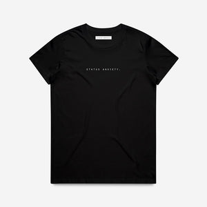 Status Anxiety - Think It Over Tee - Black | milk + ginger