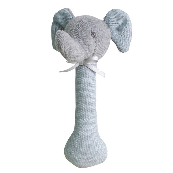 Alimrose - Elephant Stick Rattle - Linen & Grey