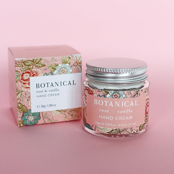 Botanical - Rose + Vanilla Hand Cream - 50gm