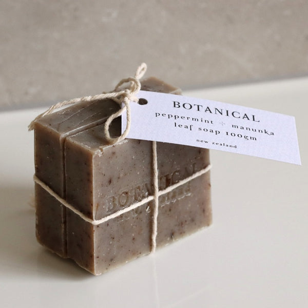 Botanical - Peppermint + Manuka Leaf Soap - Twin Set