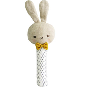 Alimrose - Roberto Bunny Squeaker Navy Spot | milk + ginger
