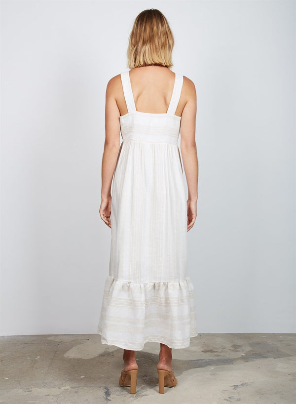 Wish - Balmoral Midi Dress - White | milk + ginger