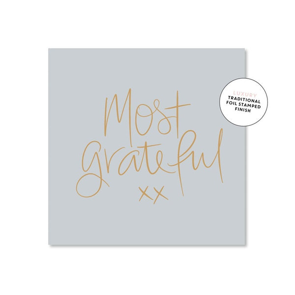 Just Smitten Mini Gift Card - Most Grateful