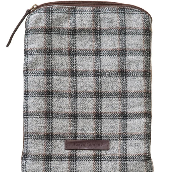 Bianca Lorenne - Tablet Cover - Light Grey Check