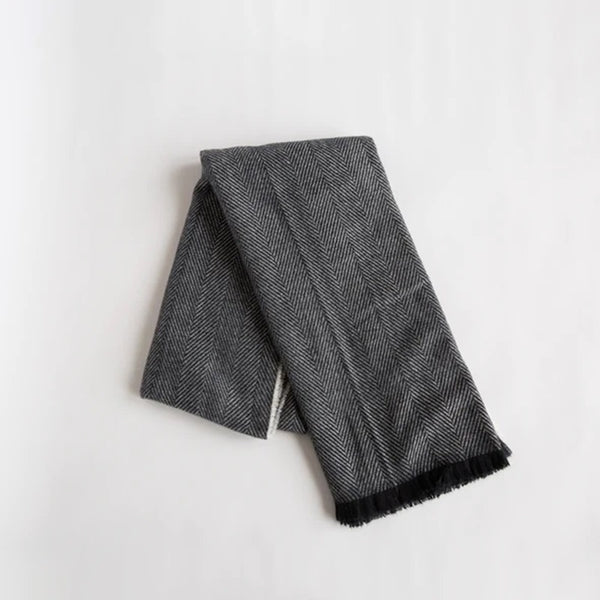 SOPHIE - Hey Herringbone Scarf - Charcoal