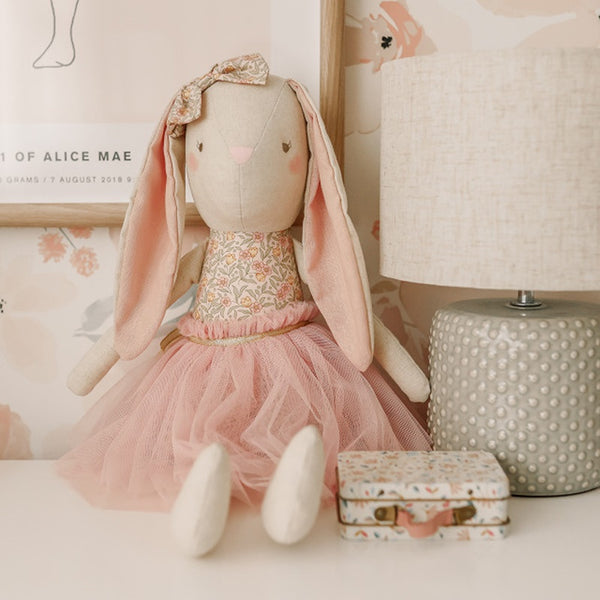 Alimrose - Linen Pearl Cuddle Bunny 55cm - Blossom