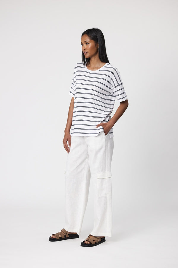 Marlow - Leisure Knit Tee - Stripe