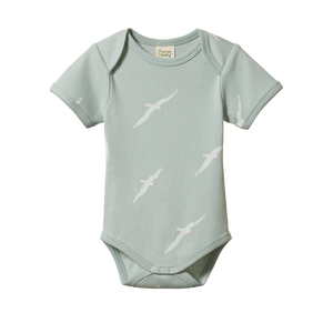 Nature Baby - Short Sleeve Bodysuit - Flying Albatross | milk + ginger