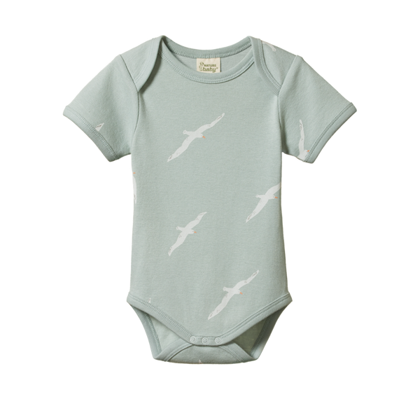 Nature Baby - Short Sleeve Bodysuit - Flying Albatross