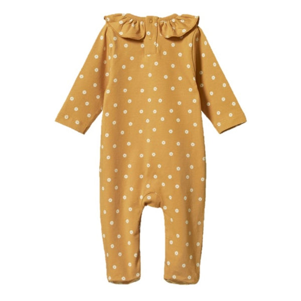 Nature Baby - Ruffle Florence Suit - Chamomile Straw Print