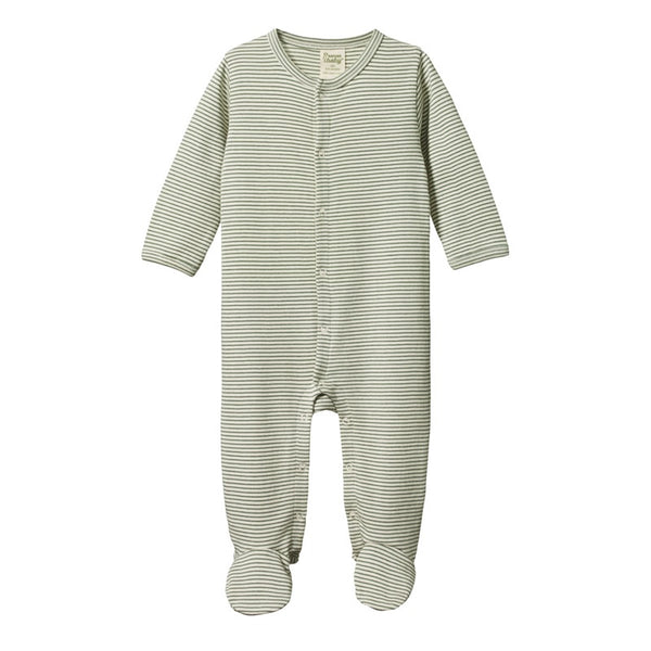 Nature Baby - Stretch & Grow - Nettle Pinstripe