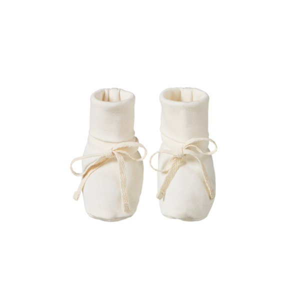 Nature Baby - Cotton Booties - Natural