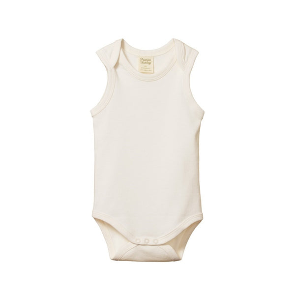 Nature Baby - Cotton Singlet Bodysuit - Natural