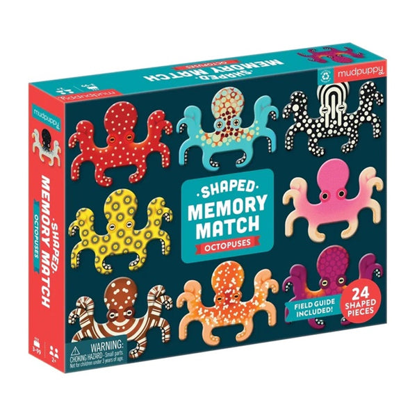 Mudpuppy - Octopuses Shaped Memory Match