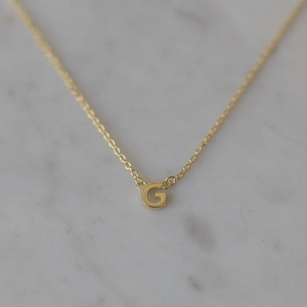 SOPHIE - Little Letter Necklace - Gold