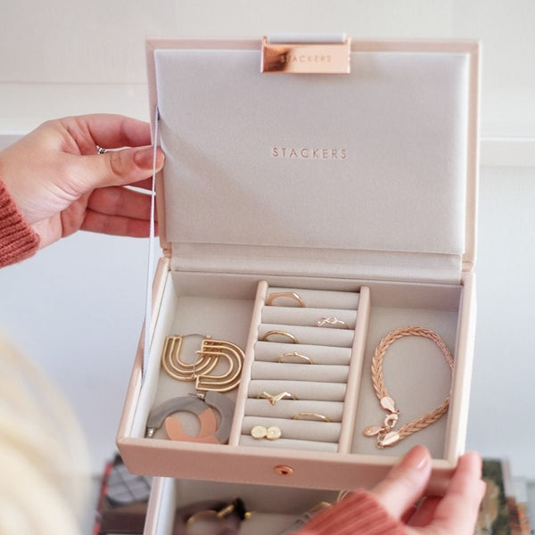 Stackers - Mini Lidded Jewellery Box - Blush