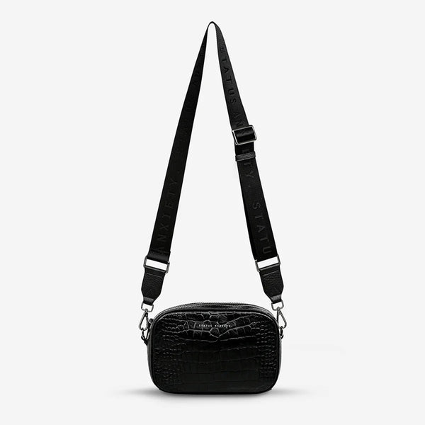 Status Anxiety - Plunder with Webbed Strap - Black Croc