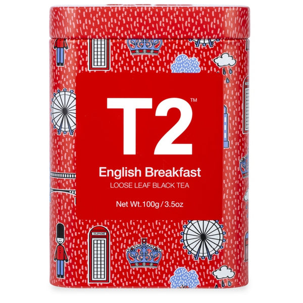 T2 Tea - English Breakfast Loose Leaf Icon Tin - 100g