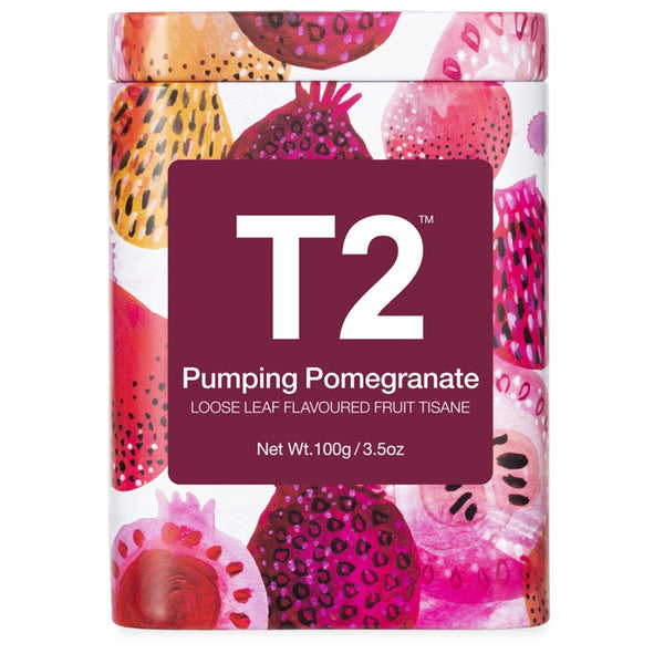T2 Tea - Pumping Pomegranate Loose leaf Icon Tin  - 100g