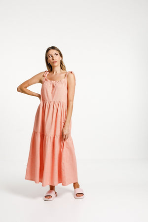 Thing Thing - Tie Up Ziggy Dress - Fanta