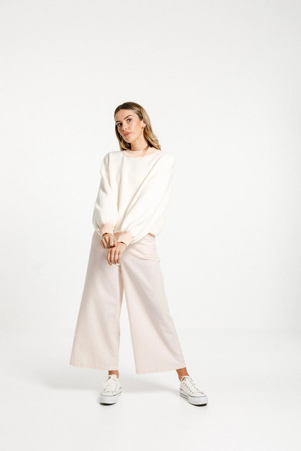 Thing Thing - COTTON CLEO JUMPER - PEACHY MILK