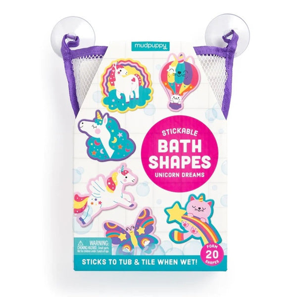 Mudpuppy - Unicorn Dreams Stickable Foam Bath Shapes