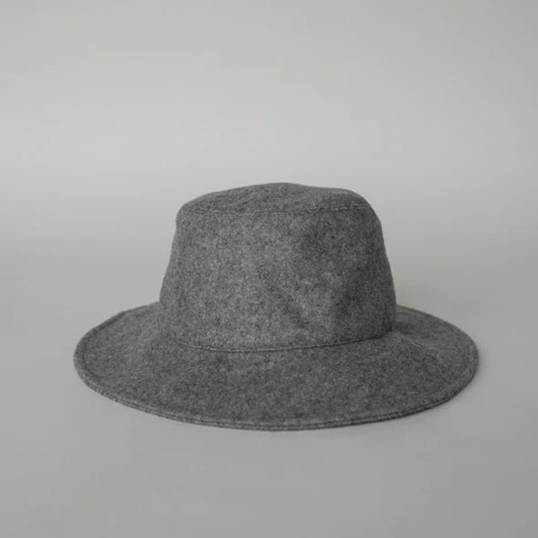 SOPHIE - Wool Bucket Hat - Grey Marle